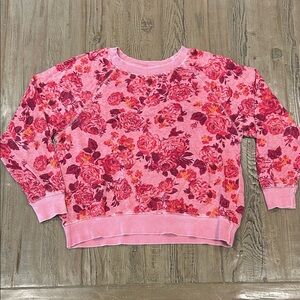 Old Navy Pink Floral Women's Sweater